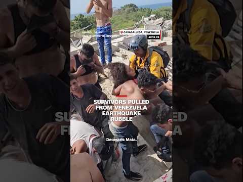 Survivors pulled from Venezuela earthquake rubble