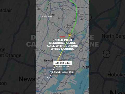United pilot describes close call with a drone while landing