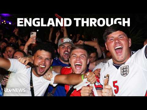 England fans celebrate 2-0 win against Panama