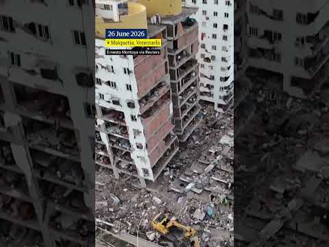 Drone video shows destruction after earthquakes in Venezuela’s La Guaira