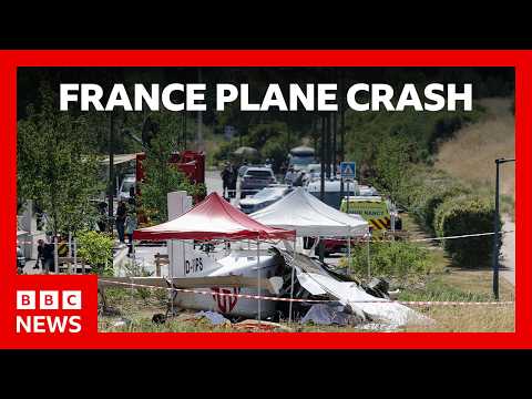 Eleven killed after plane carrying skydivers crashes in eastern France | BBC News