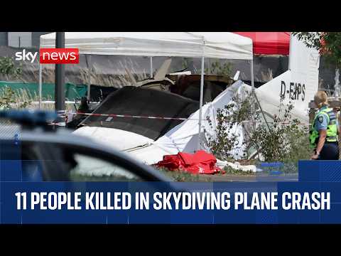 At least 11 people killed in skydiving plane crash in France