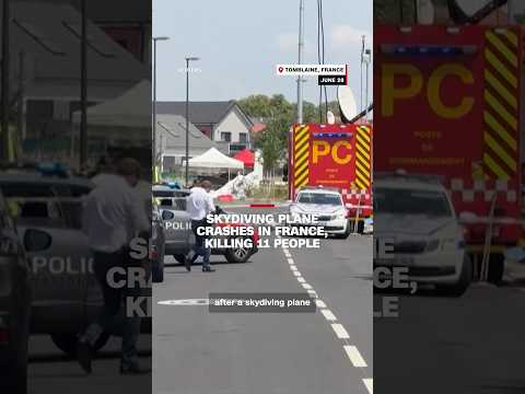 Skydiving plane crashes in France, killing 11 people