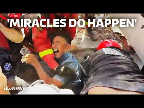 Watch rescuers’ joy at finding Venezuelan earthquake survivors