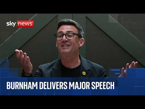 Andy Burnham announces ‘No 10 North’ plan in major speech