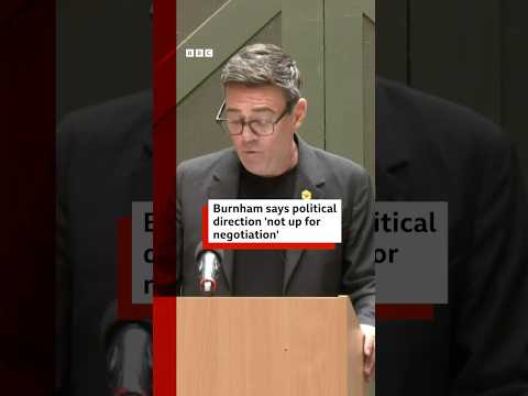 Andy Burnham addresses speculation over names that might make up his potential cabinet. #BBCNews