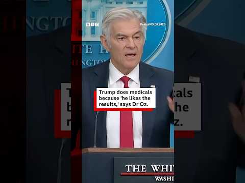 Physician and TV presenter Dr Oz said Trump does medicals because “he likes the results”. #BBCNews