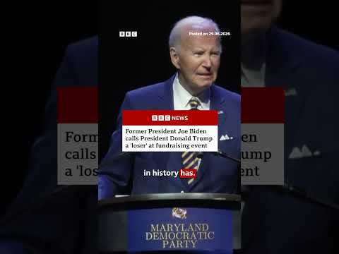 Former US President Joe Biden launched attack on President Donald Trump at gala event. #BBCNews
