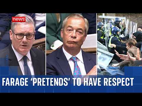 ‘Two-tier policing’: Clashes at PMQs after protests over Henry Nowak murder turn violent