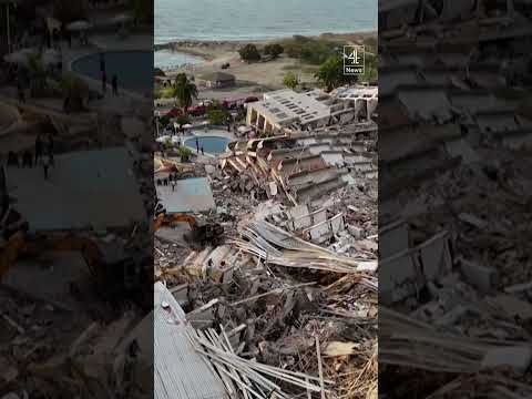 Drone shows devastation five days after Venezuela earthquake
