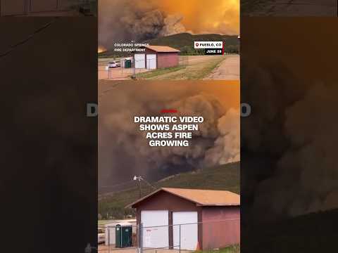 Dramatic video shows Aspen Acres Fire growing