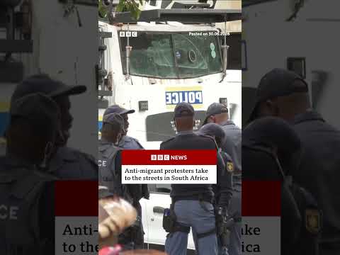 Security tightens in South Africa amid anti-migrant protests. #SouthAfrica #BBCNews