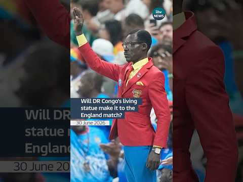 Will DR Congo’s living statue make it to the England match?