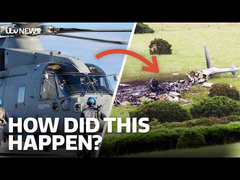 Three dead after Royal Navy helicopter crashes in Devon field