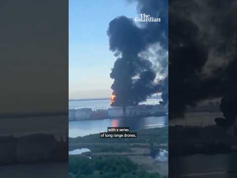Ukrainian drones hit St Petersburg as ‘Russian Davos’ opens in city