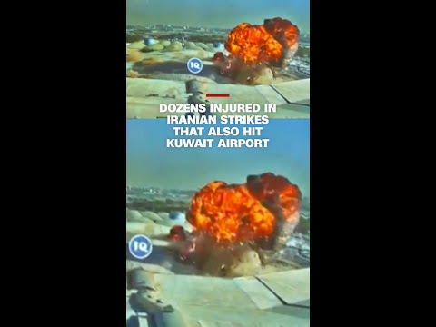 Dozens injured in Iranian strikes that also hit Kuwait airport