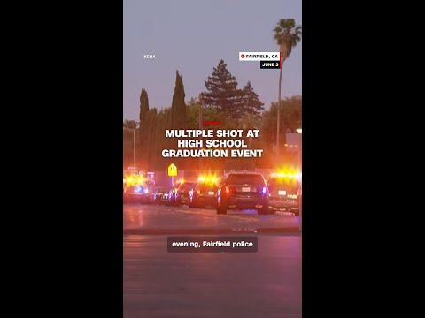 Multiple shot at high school graduation event