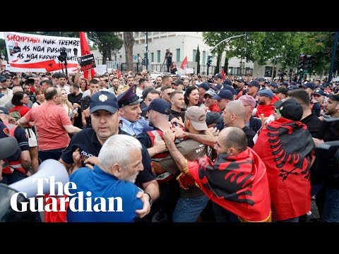 Protesters clash with police in Albania over Jared Kushner-backed luxury resort
