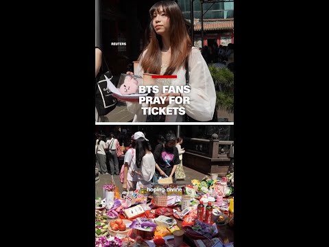 BTS fans pray for tickets