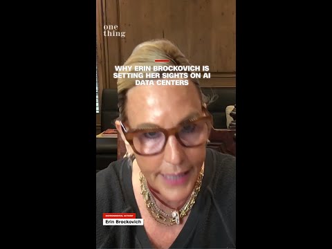 Erin Brockovich lends her voice to the growing opposition to AI data centers