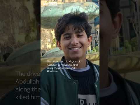 Moments before teenager killed by car