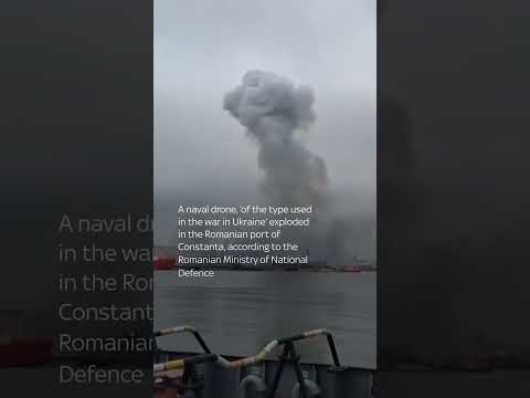 Naval drone explodes in Romanian port