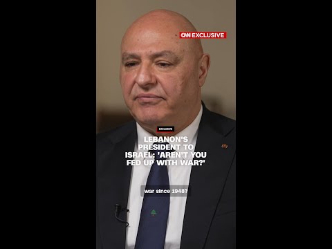 Lebanon’s President to Israel: ‘Aren’t you fed up with war?’