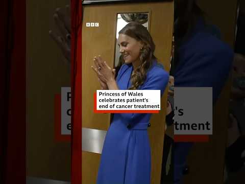 Princess of Wales celebrates patient’s end of cancer treatment. #BBCNews