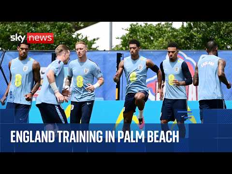 Watch England World Cup squad training session in Florida