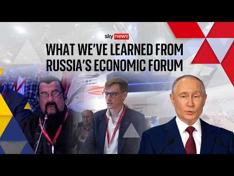 Sky News goes behind the scenes of Russia’s economic forum