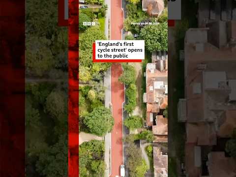 ‘England’s first cycle street’ opens to the public. #Cycling #England #BBCNews