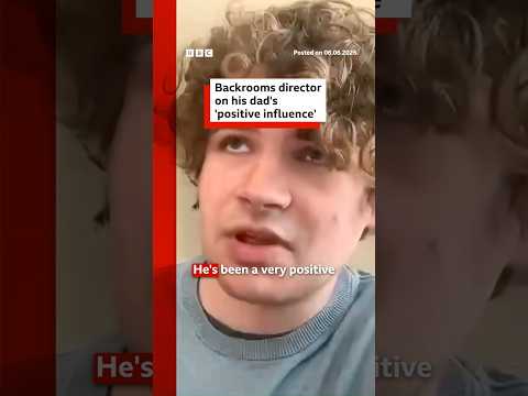 Backrooms director on his dad’s ‘positive influence’. #KaneParsons #Backrooms #BBCNews