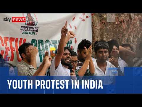 India’s student-led Cockroach Janta Party holds first protest