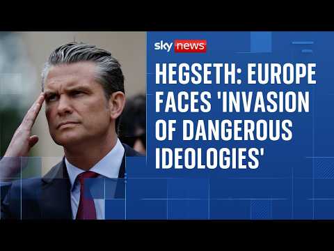 Hegseth uses D-Day speech to attack immigration in Europe