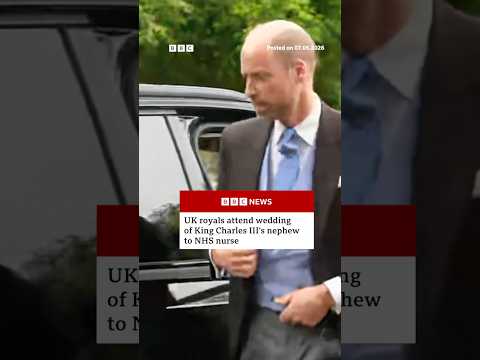 UK royals attend wedding of King Charles III’s nephew Peter Phillips to NHS nurse. #BBCNews