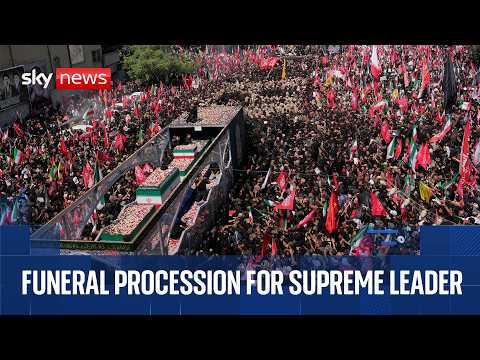 Funeral ceremony for Iran’s former supreme leader continues