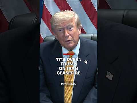 ‘It’s over’: Trump on Iran ceasefire