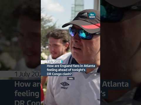 How are England fans in Atlanta feeling about tonight’s clash against DR Congo? #england #football