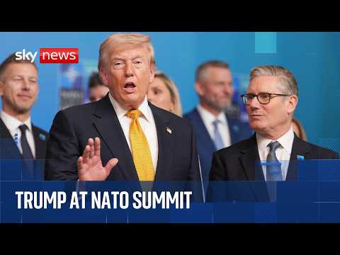 Trump speaks after NATO leaders’ summit in Turkey