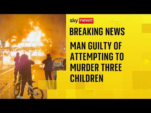 Man guilty of attempting to murder children in stabbings that sparked Dublin riots