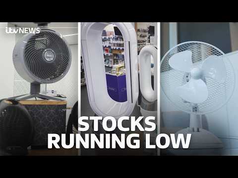 Warnings of fan and air conditioning shortages because of scorching July heatwave