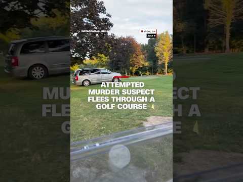 Attempted murder suspect flees through a golf course