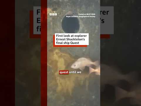 Scientists capture first footage of Ernest Shackleton’s final ship. #BBCNews