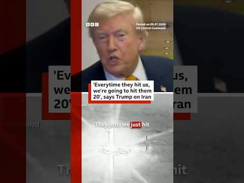 Trump vows to hit Iran ’20 to 1′ after retaliator strikes. #Iran #US #BBCNews