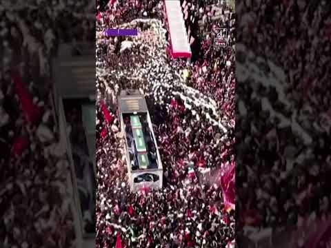 Thousands gather in Iran on final day of Khamenei’s funeral #Iran #Funeral #Khamenei #Mashhad