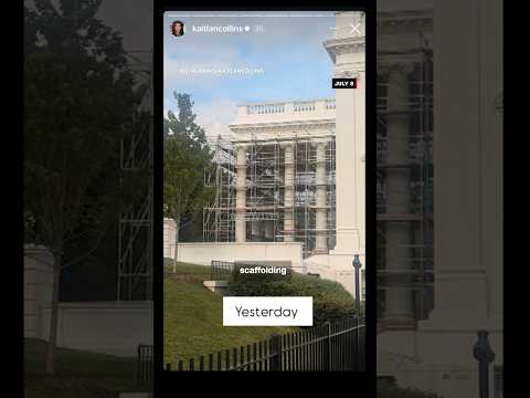 New scaffolding is up at the White House, here’s why