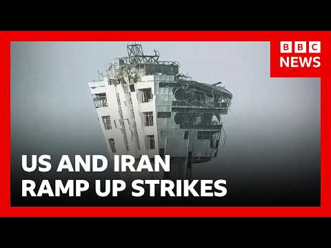 US and Iran ramp up strikes as shaky ceasefire hangs in the balance | BBC News