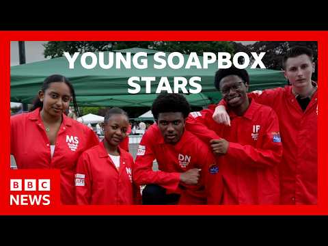 Aspiring engineers take on Soapbox racing | BBC News