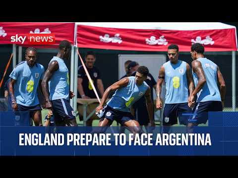 England squad prepare for World Cup semi-final clash with Argentina