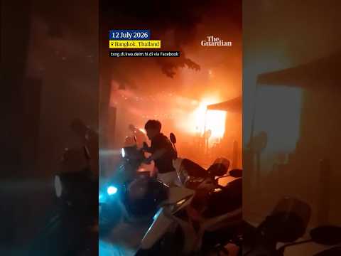 Video shows moment of fire at Bangkok pub
